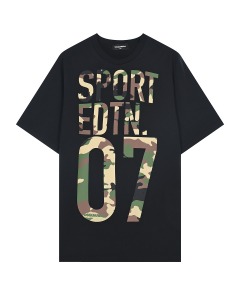 Черная футболка с принтом "SPORT EDTN.07" Dsquared2
