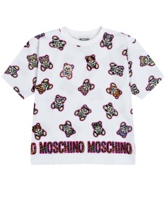 Платье-футболка со сплошным принтом "медвежата" Moschino