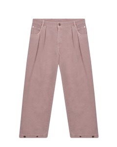 Светло-розовые брюки прямого кроя Brunello Cucinelli