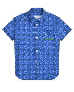 Рубашка со сплошным лого Roberto Cavalli
