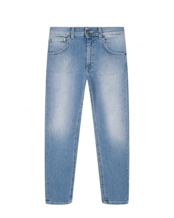 Голубые выбеленные джинсы Dondup