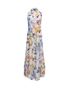 Платье со сплошным цветочным принтом Pietro Brunelli