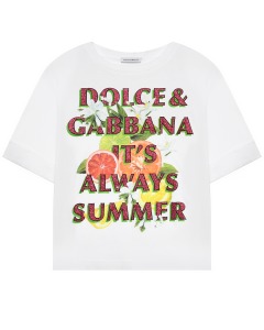 Футболка с принтом "фрукты" Dolce&Gabbana