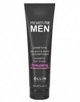 Ollin Professional Стимулирующий шампунь для роста волос, 250 мл (Ollin Professional, Premier for men)