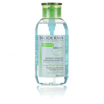 Bioderma Мицеллярная вода для жирной и проблемной кожи с помпой, 500 мл (Bioderma, Sebium)