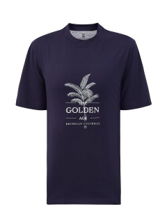 Хлопковая футболка из гладкого джерси с принтом The Golden Age