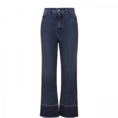 Укороченные расклешенные джинсы с бахромой Rachel Comey