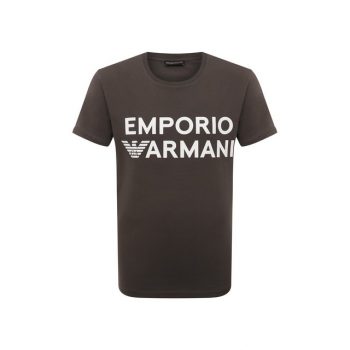 Хлопковая футболка Emporio Armani